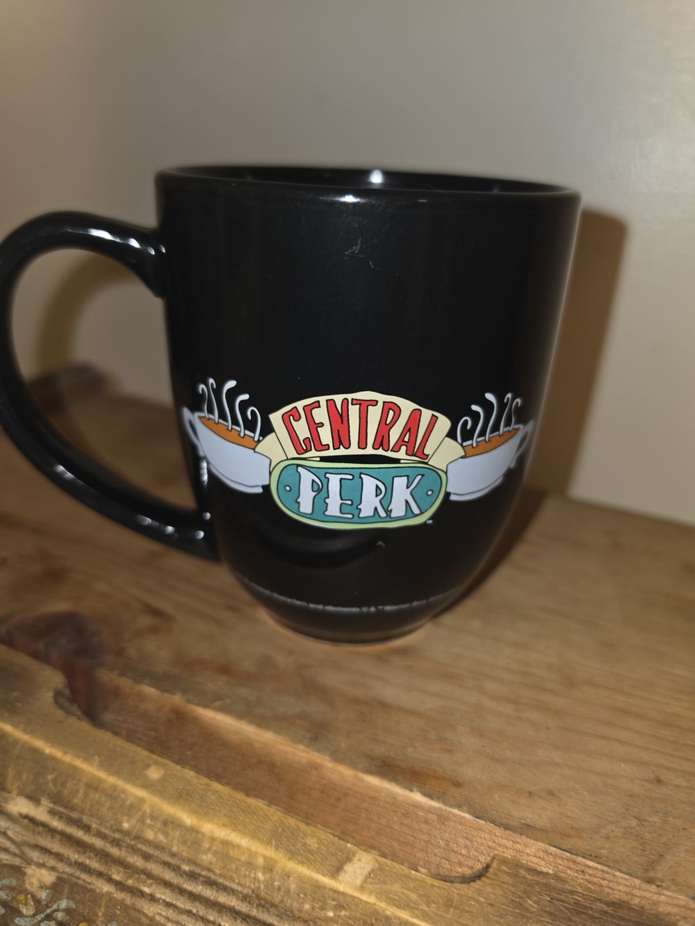 Central Perk Black Ceramic Coffee Mug - Branded TV Logo